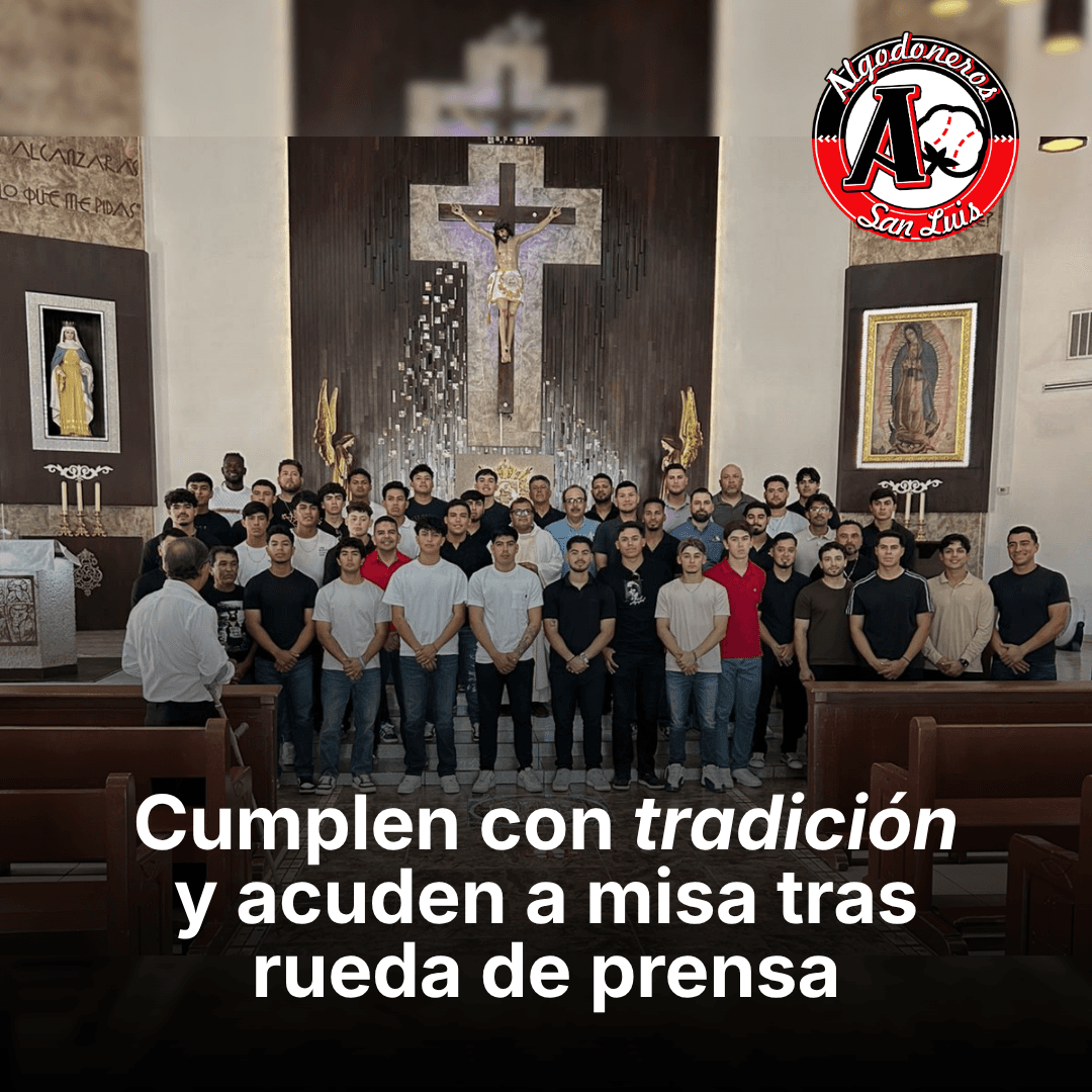 Cumplen con tradición y acuden a misa tras rueda de prensa
