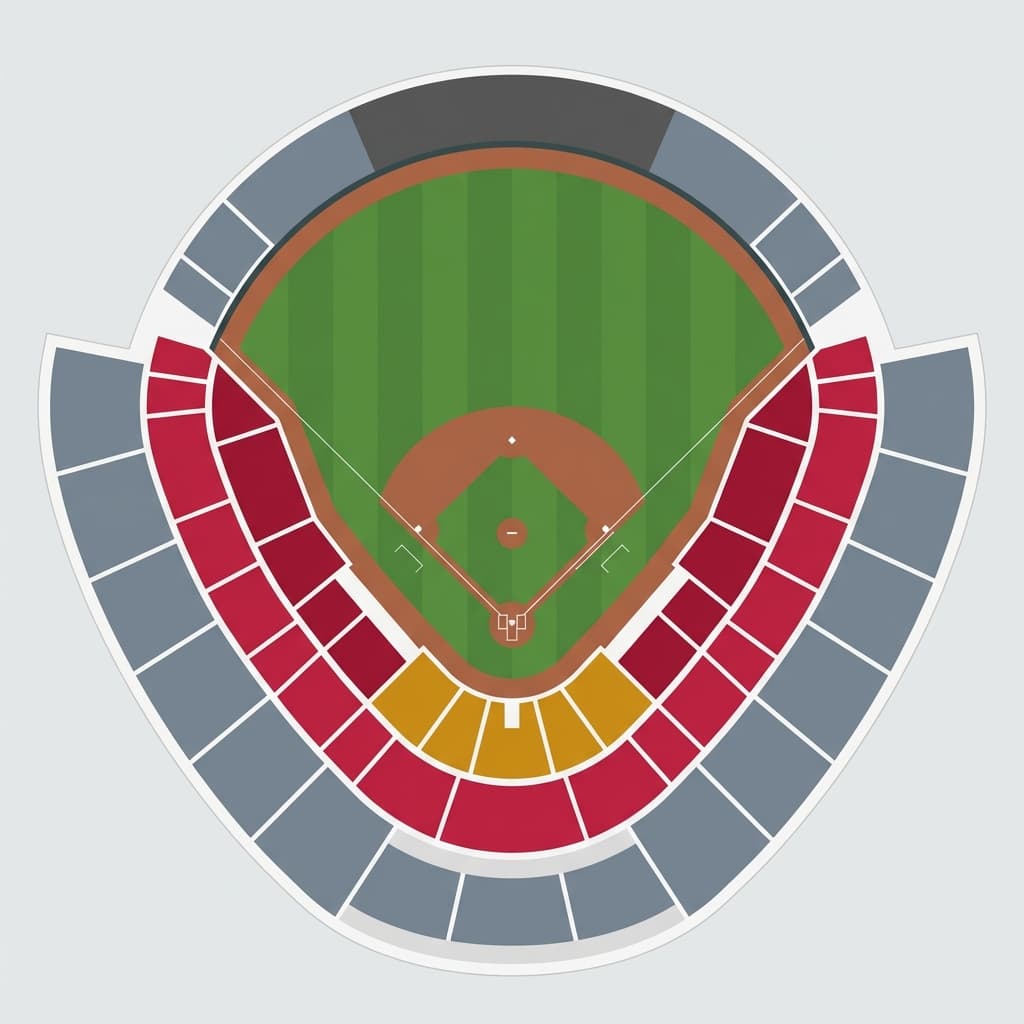 Mapa de asientos del Estadio de Beisbol de San Luis
