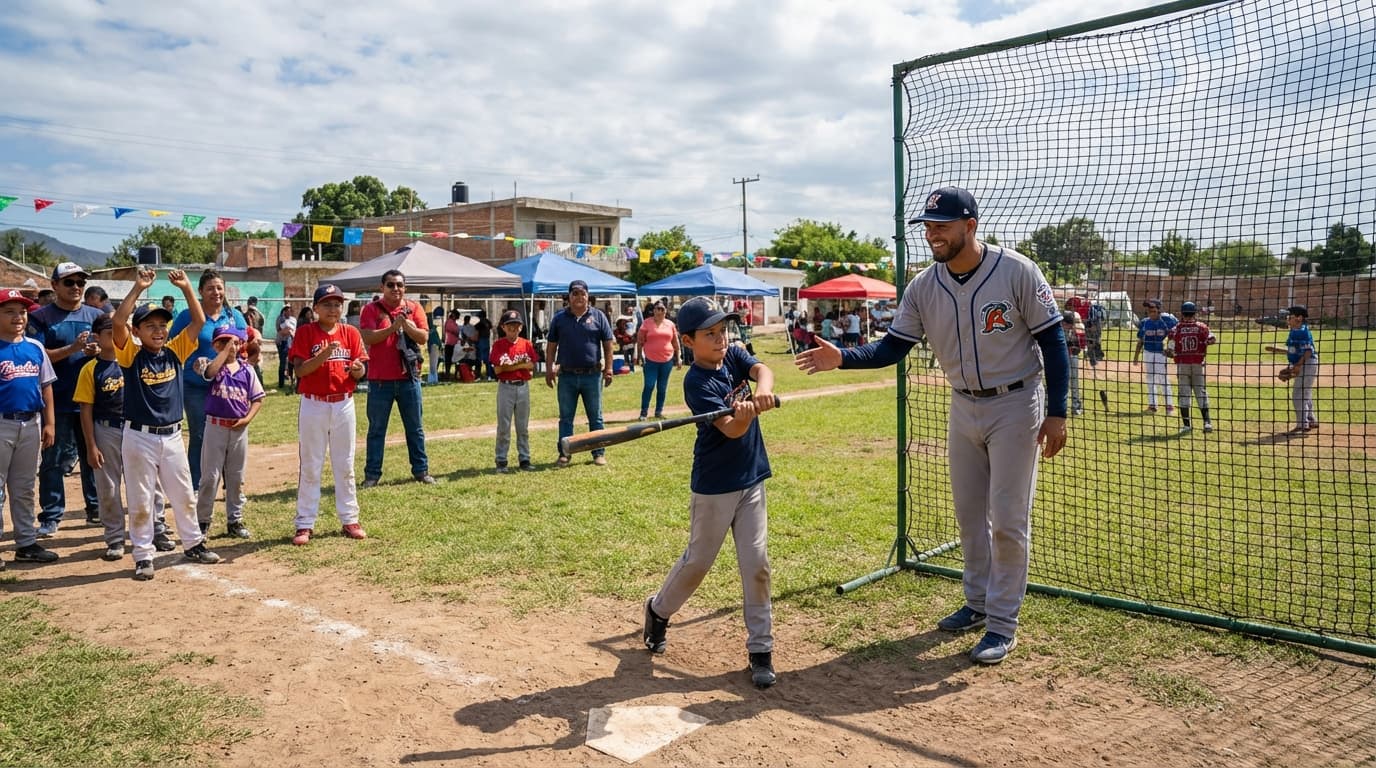 Jornada de beisbol comunitario en colonias de San Luis